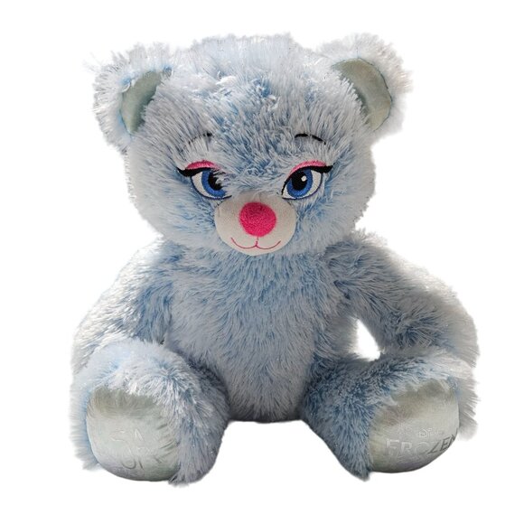 Build a Bear Disney Frozen Elsa 16 inch Plush Blue Sparkly Stuffed Animal Toy - Picture 1 of 9